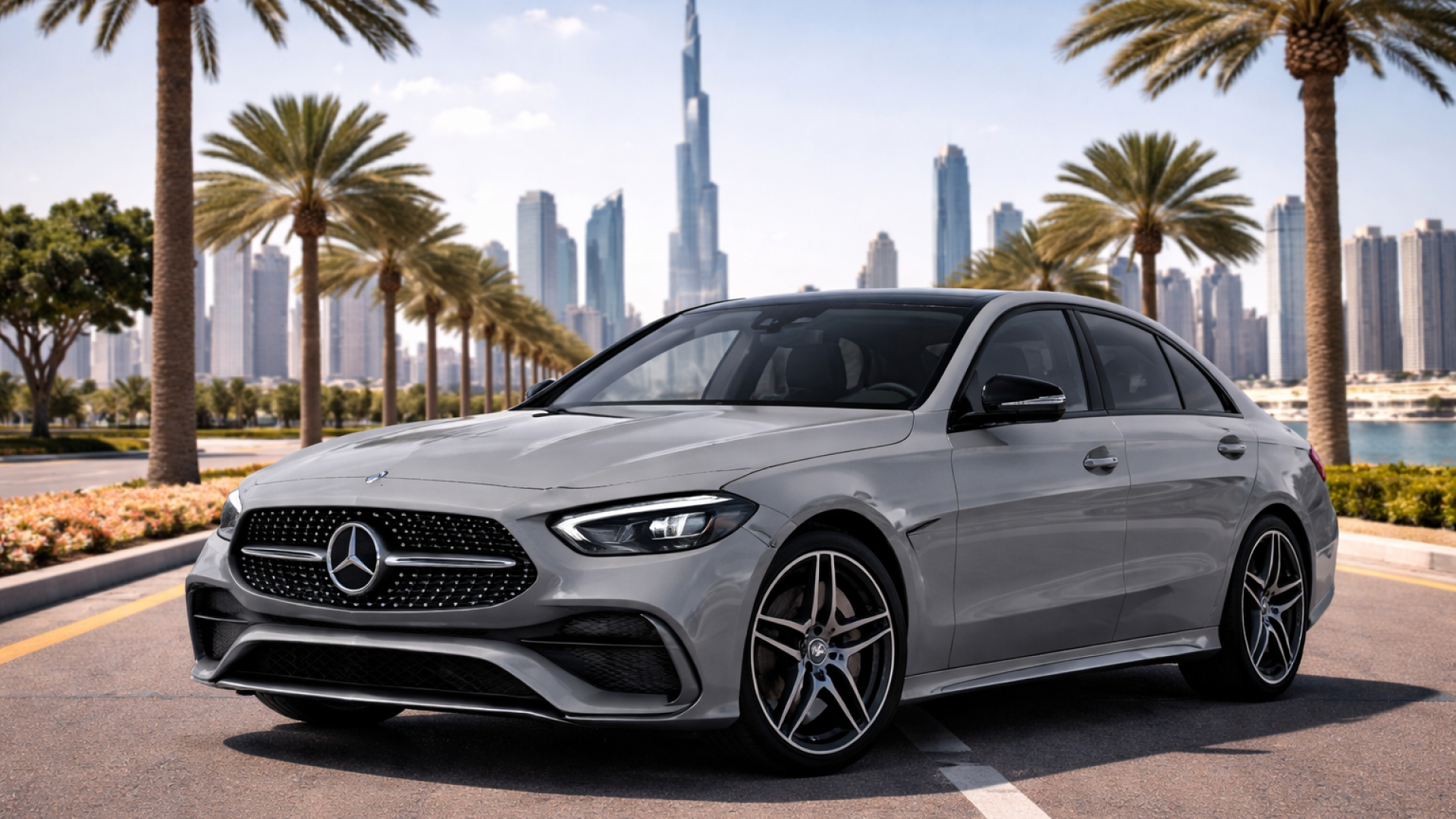 Rent Mercedes Benz C300 AMG 2025 in Dubai