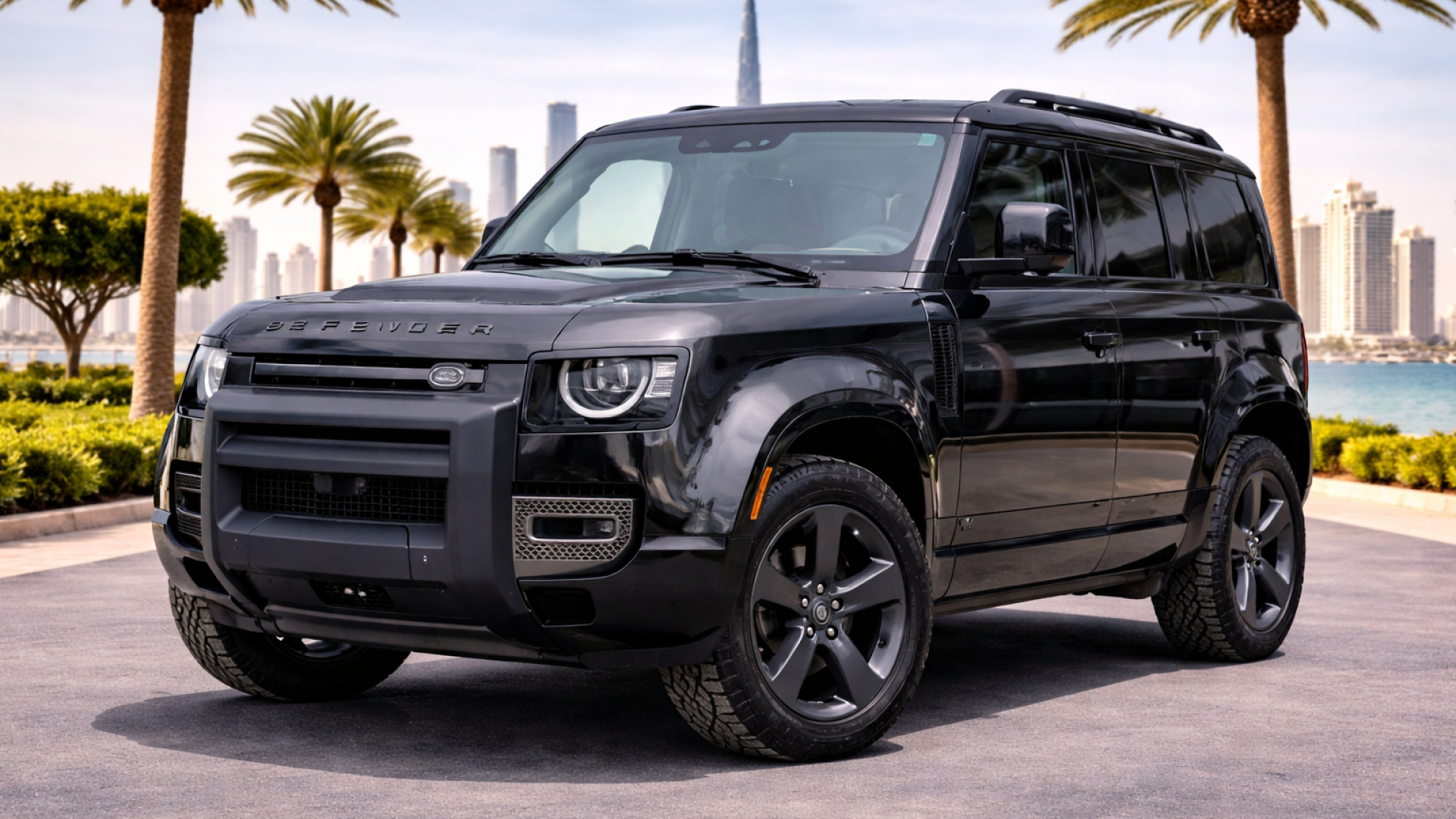 Rent Range Rover Defender V8 2023 7-seater in Dubai